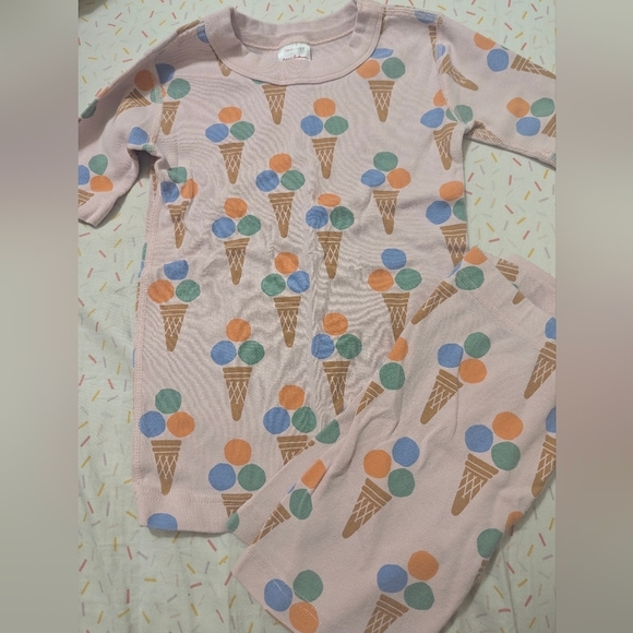 Hanna Andersson Other - Hanna Andersson Pink Ice Cream Print Pajama Set